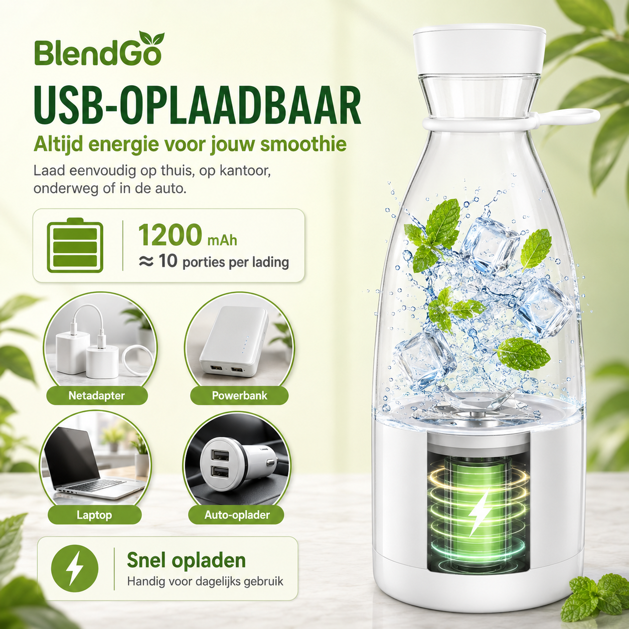 BlendGo™ – Draagbare Mini Blender