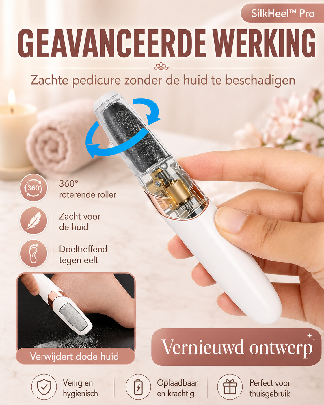 SilkHeel™ Pro – Professionele Pedicure Thuis in 5 Minuten