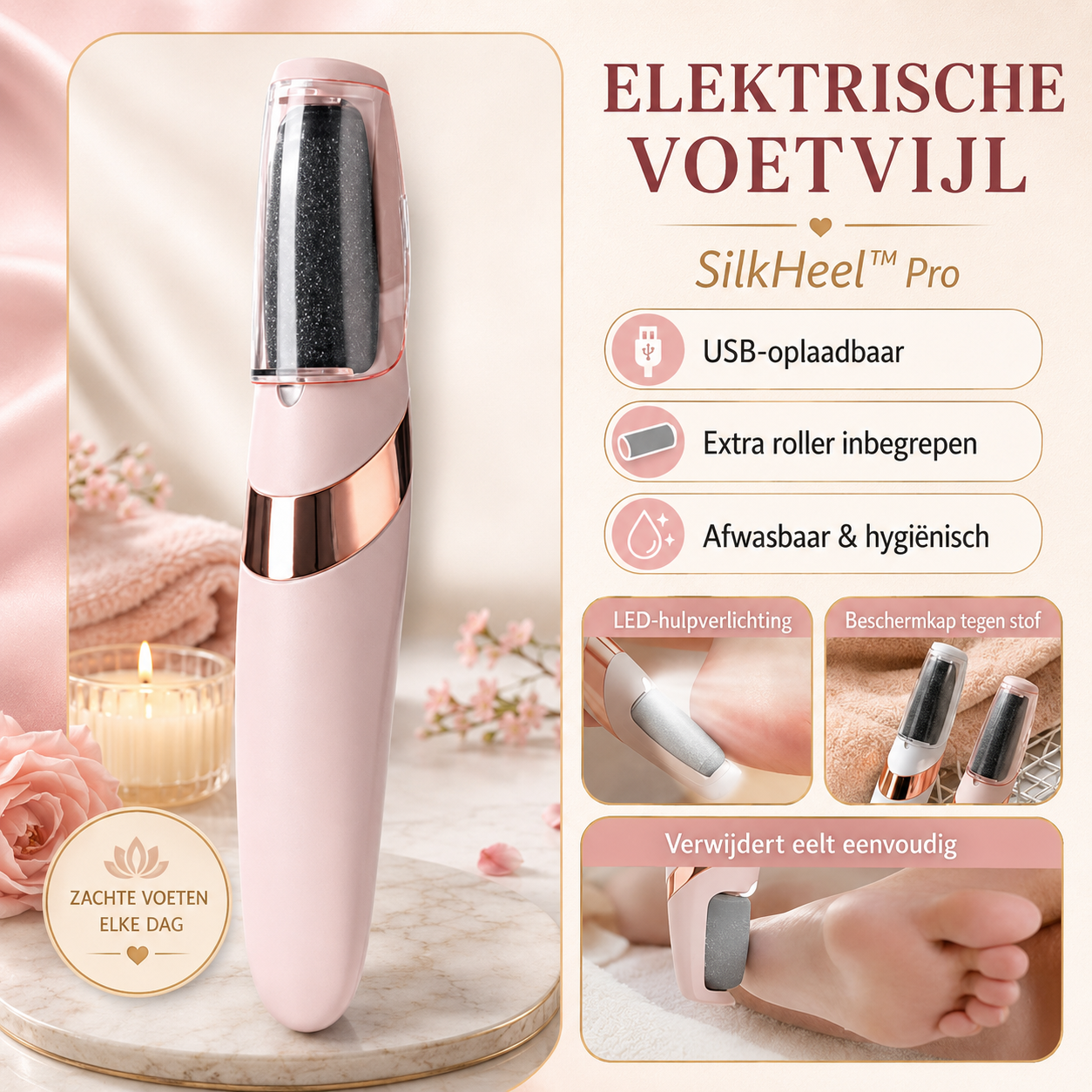 SilkHeel™ Pro – Professionele Pedicure Thuis in 5 Minuten