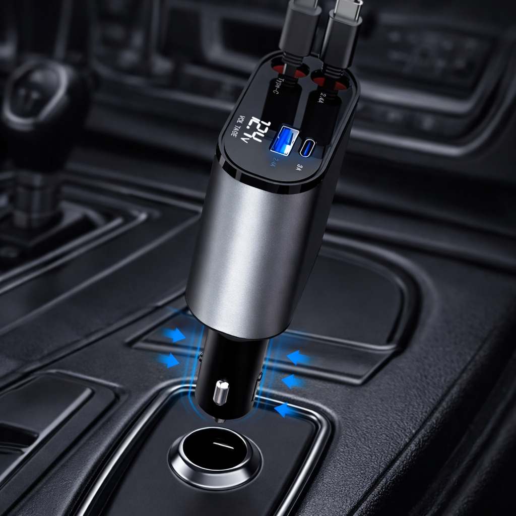 4-in- 1 autolader 100W voor auto
