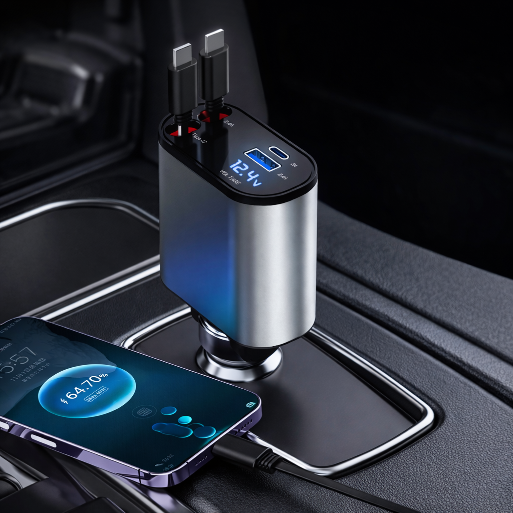 4-in- 1 autolader 100W voor auto