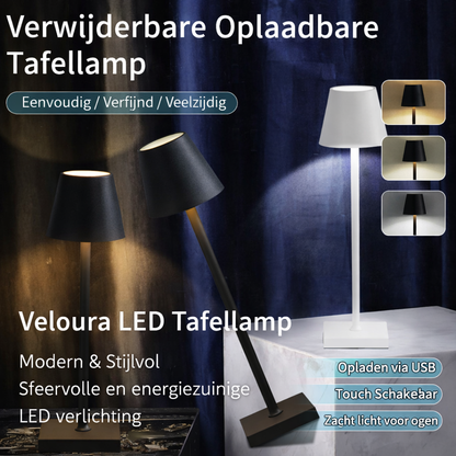 draadloze led tafellamp met warm sfeervol licht
