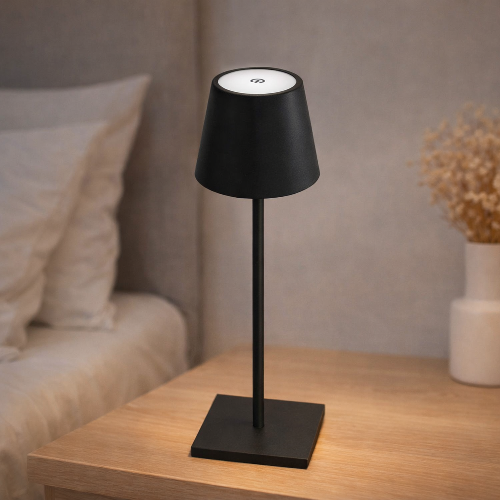 draadloze led tafellamp met warm sfeervol licht