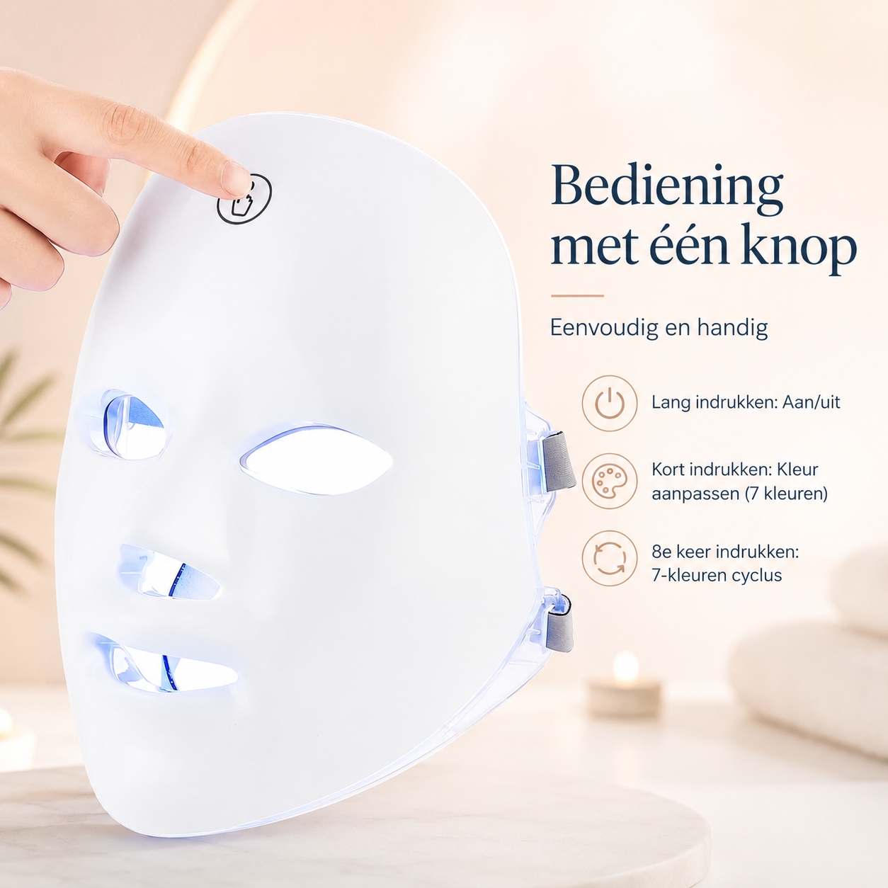 GlowMask™ Pro – 7-Kleuren LED Gezichtsmasker | Professionele Huidverzorging Thuis