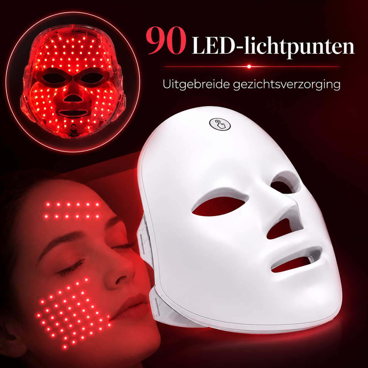 GlowMask™ Pro – 7-Kleuren LED Gezichtsmasker | Professionele Huidverzorging Thuis