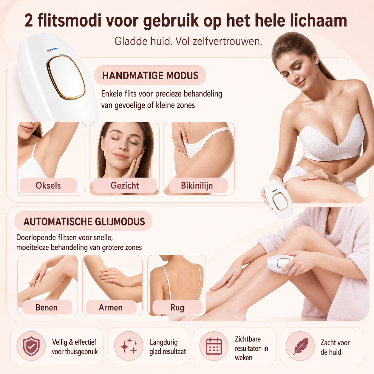 SilkPulse™ — De IPL Onthaarder voor Permanent Gladde Huid Thuis
