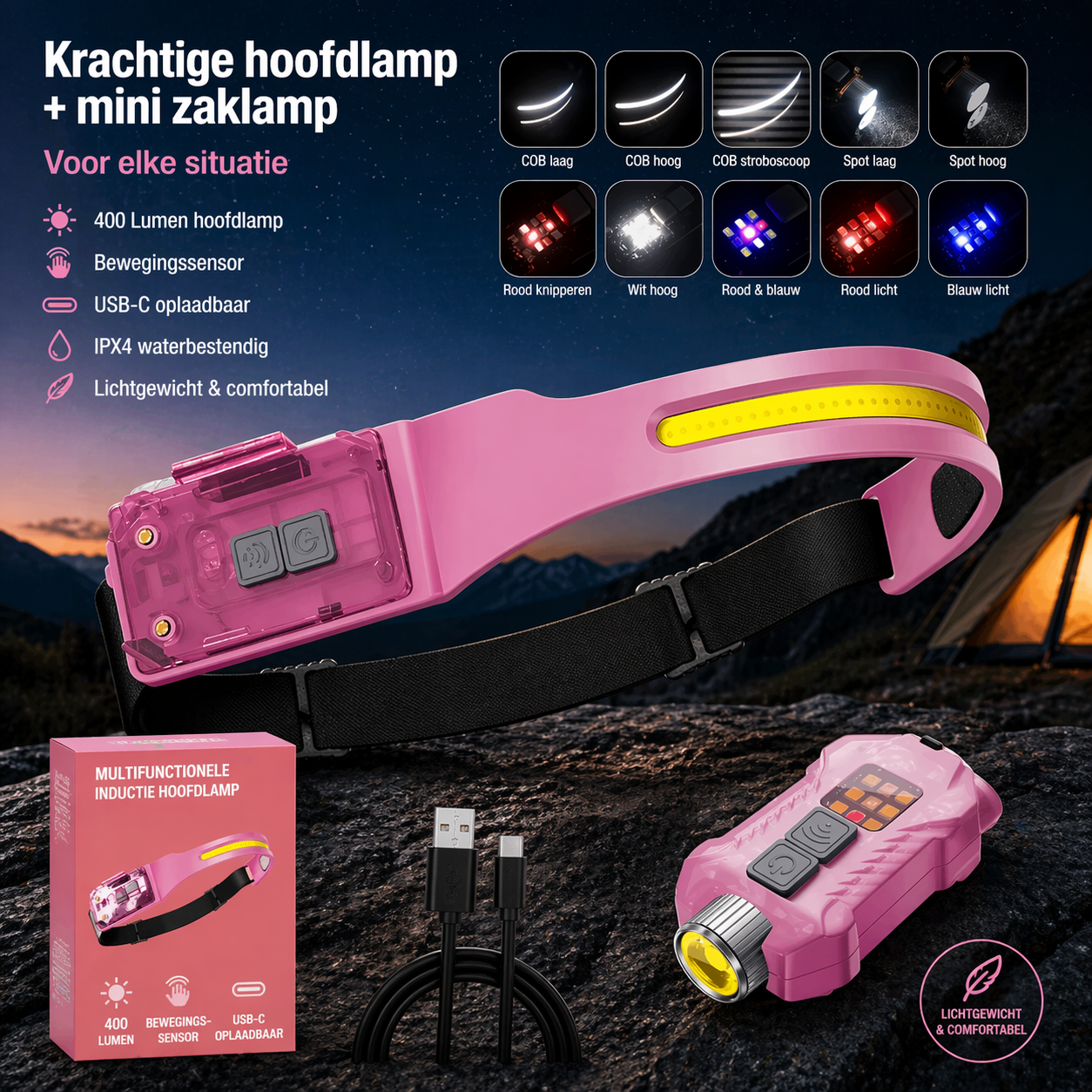 LumaBand Pro 230° LED Hoofdlamp