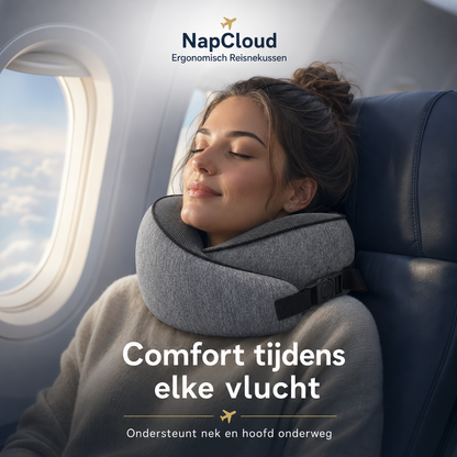 NapCloud — Ergonomisch Reisnekkussen | Traagschuim & Compact