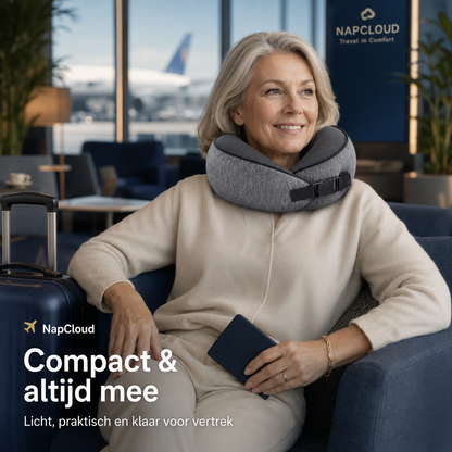 NapCloud — Ergonomisch Reisnekkussen | Traagschuim & Compact
