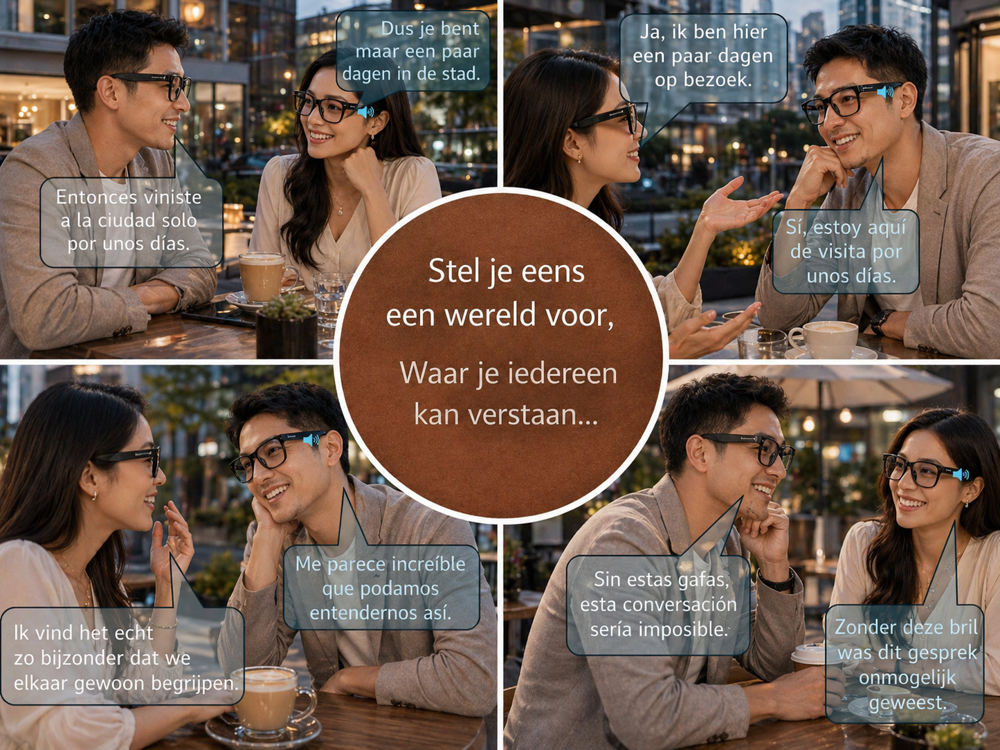 VisionAI Pro – Slimme AI Camera Bril met 4K Camera, Vertaling & Bluetooth