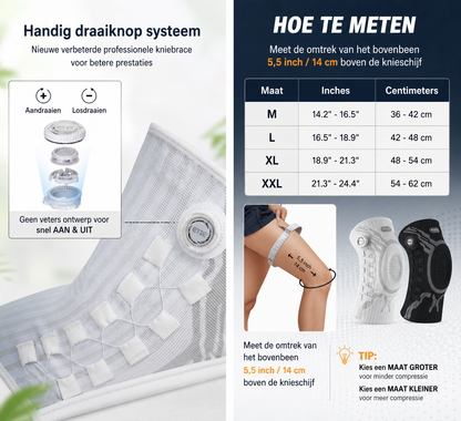 KneeShield™ Pro — Kniebrace met Patella Gelpad & Stabilisator