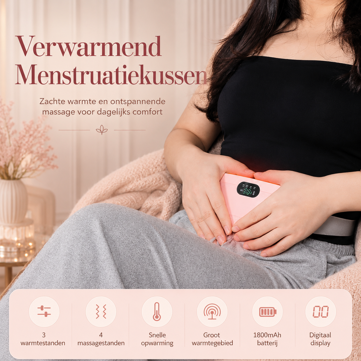 LunaTherm™ – Verwarmende Comfortriem tegen Menstruatiepijn