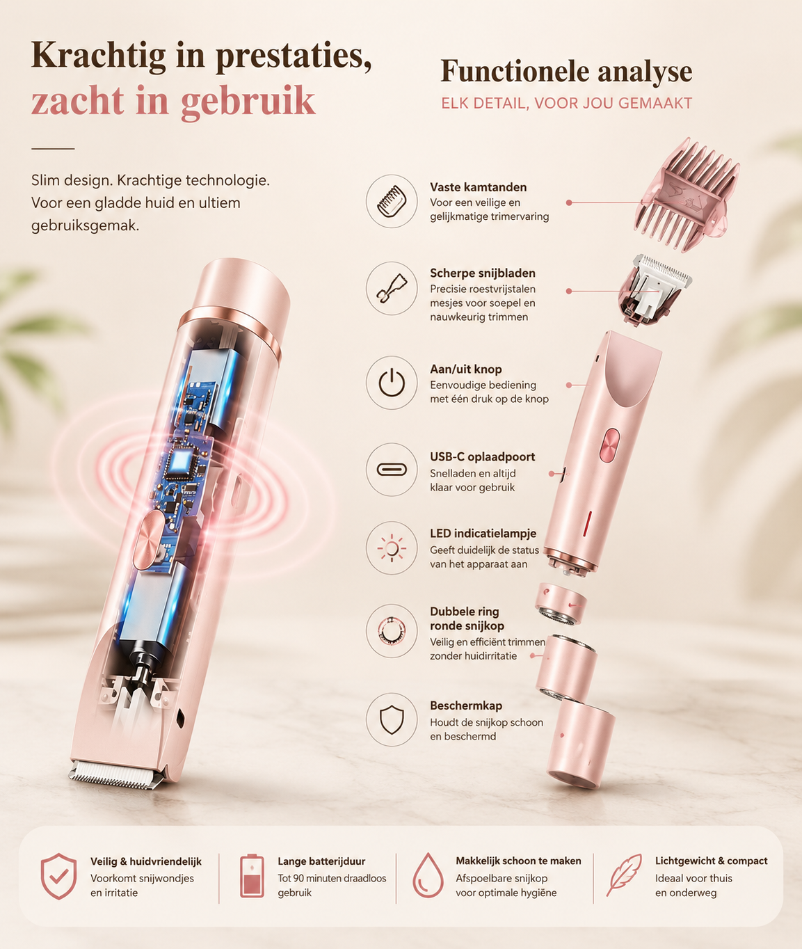 Veloura Duette™ 2-in-1 Body Trimmer