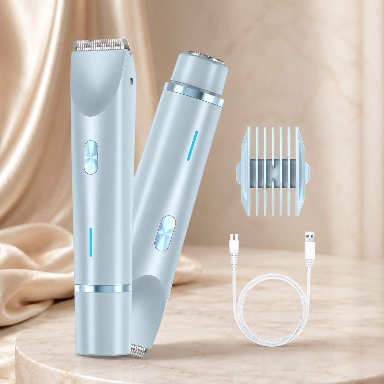 Veloura Duette™ 2-in-1 Body Trimmer