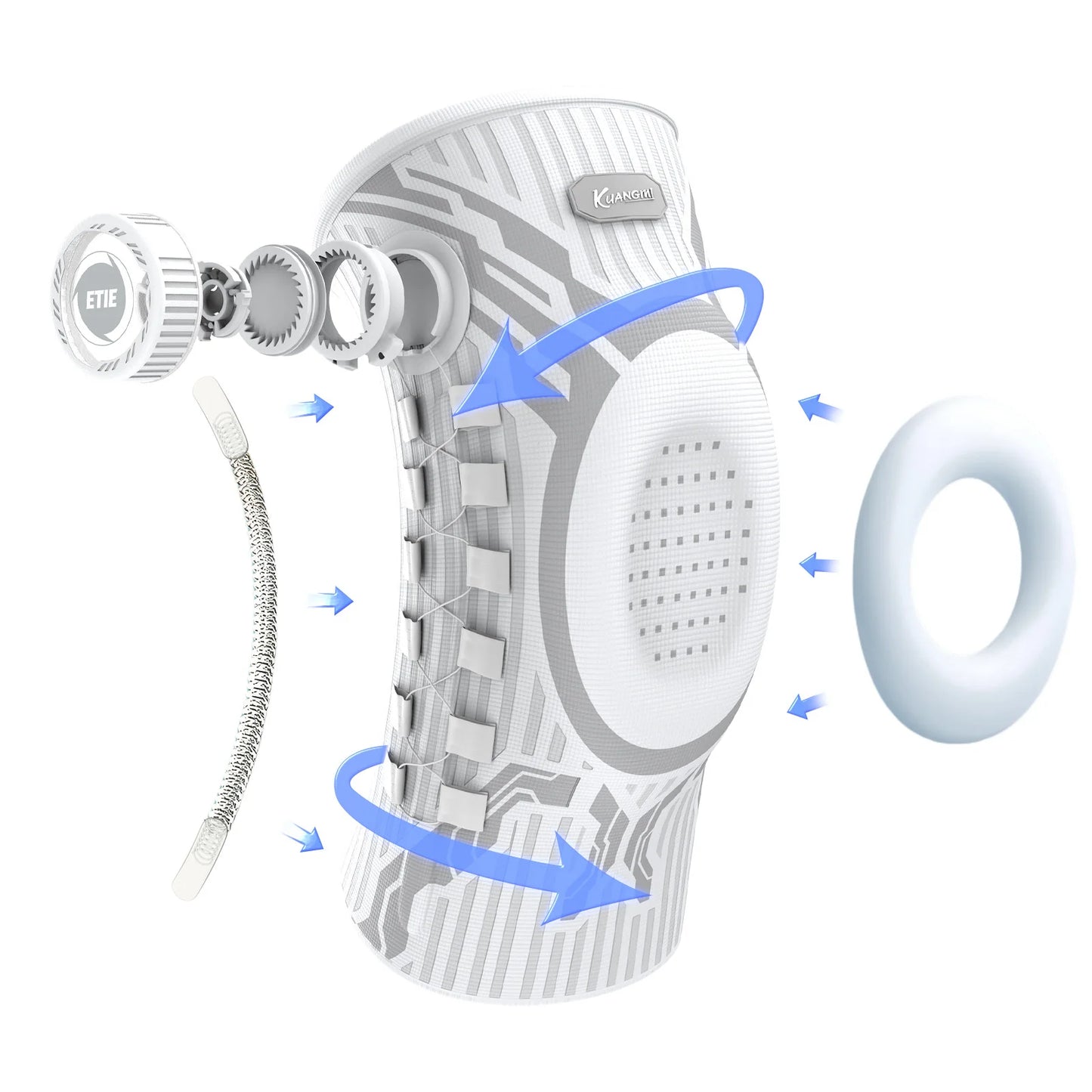 KneeShield™ Pro — Kniebrace met Patella Gelpad & Stabilisator