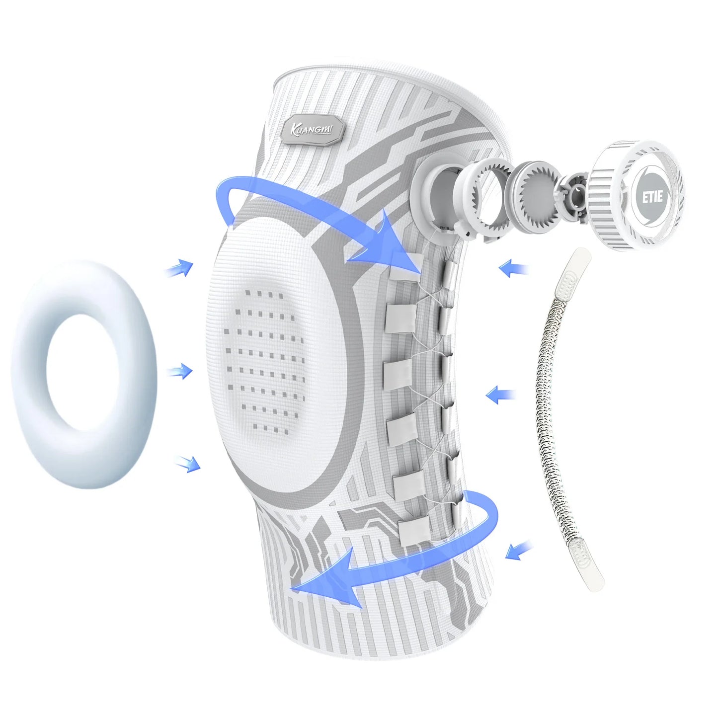 KneeShield™ Pro — Kniebrace met Patella Gelpad & Stabilisator