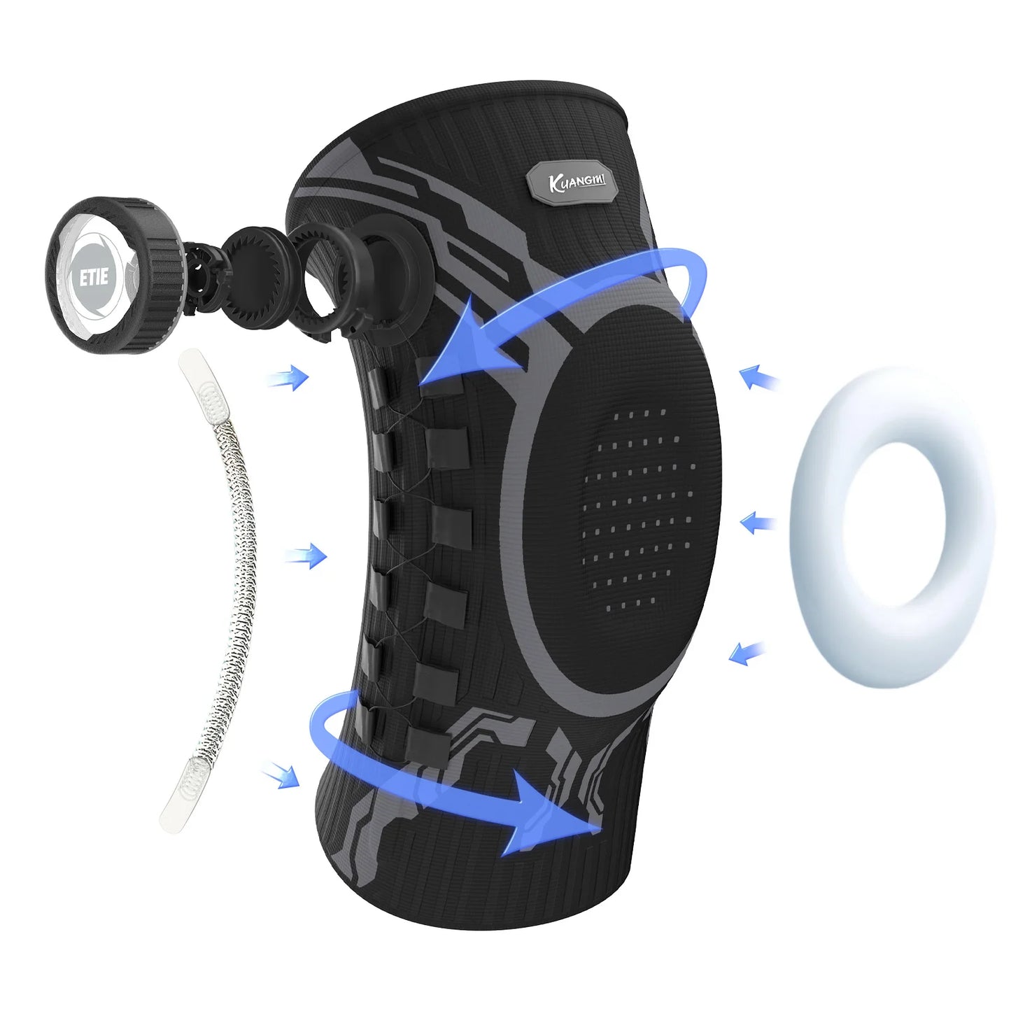 KneeShield™ Pro — Kniebrace met Patella Gelpad & Stabilisator
