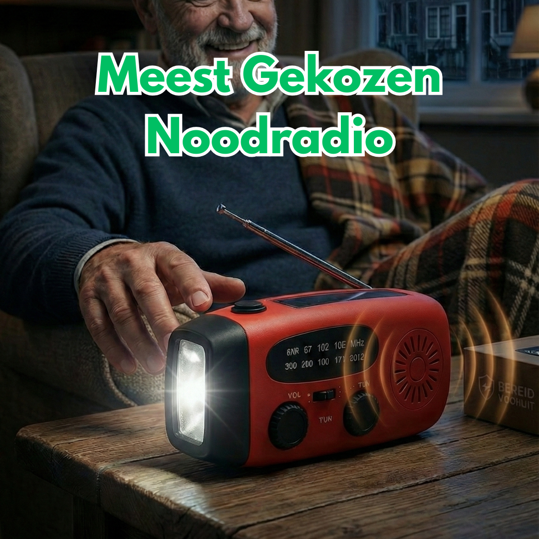 draagbare noodradio met zaklamp