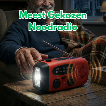 draagbare noodradio met zaklamp