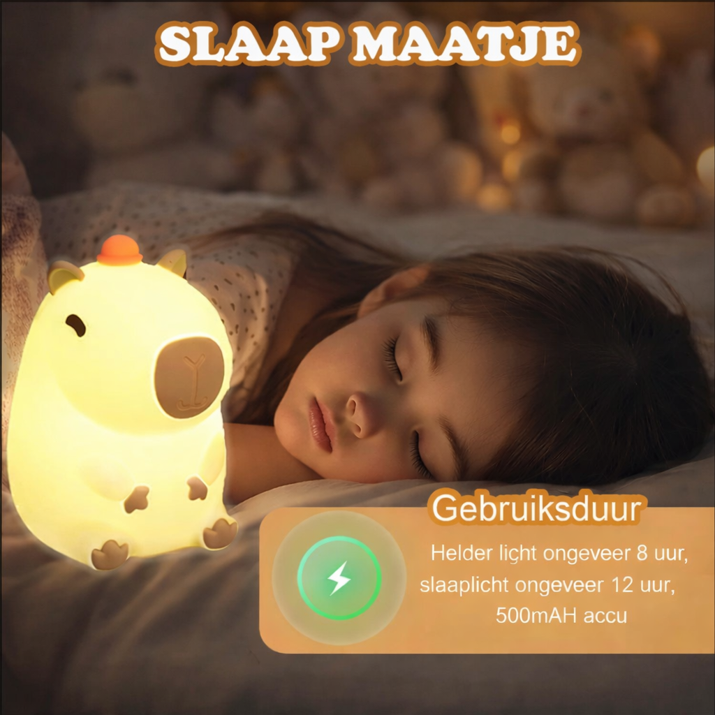 led nachtlamp met warm licht voor slaapkamer