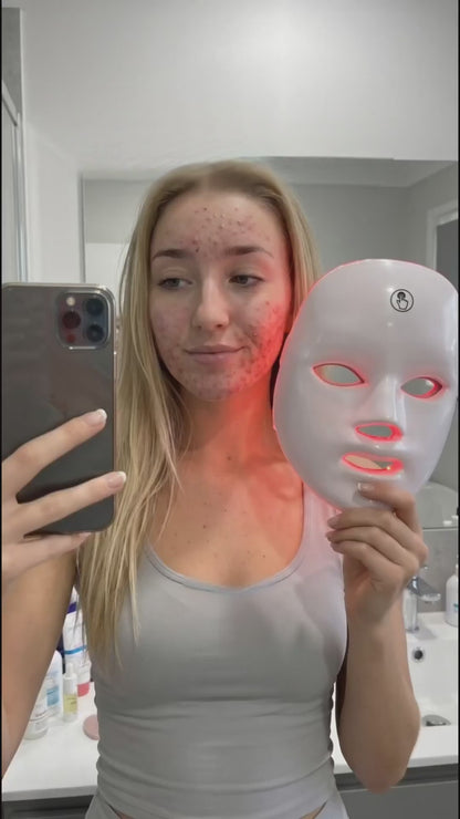 GlowMask™ Pro – 7-Kleuren LED Gezichtsmasker | Professionele Huidverzorging Thuis