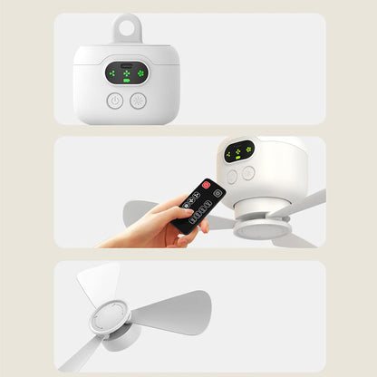 AirGlow™ Pro — Draadloze Plafondventilator met LED